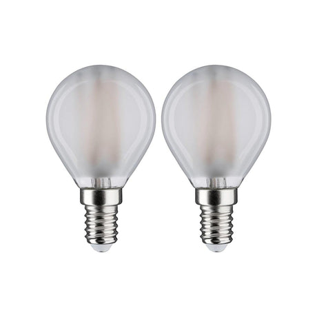 E14 4,8 W LED żarówki filamentowe w kształcie kropli 2‑pak 4000 K 