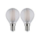 E14 4,8W LED Tropfen 2er Pack Filament 4000K Leuchtmittel