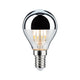 E14 4,8W LED Tropfen 4er-Set 2700K Kopfspiegel Silber