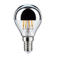 E14 4,8W LED Tropfen 4er-Set 2700K Kopfspiegel Silber