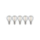 E14 4,8W LED Filament 2700K Leuchtmittel 5er Bündel Tropfen