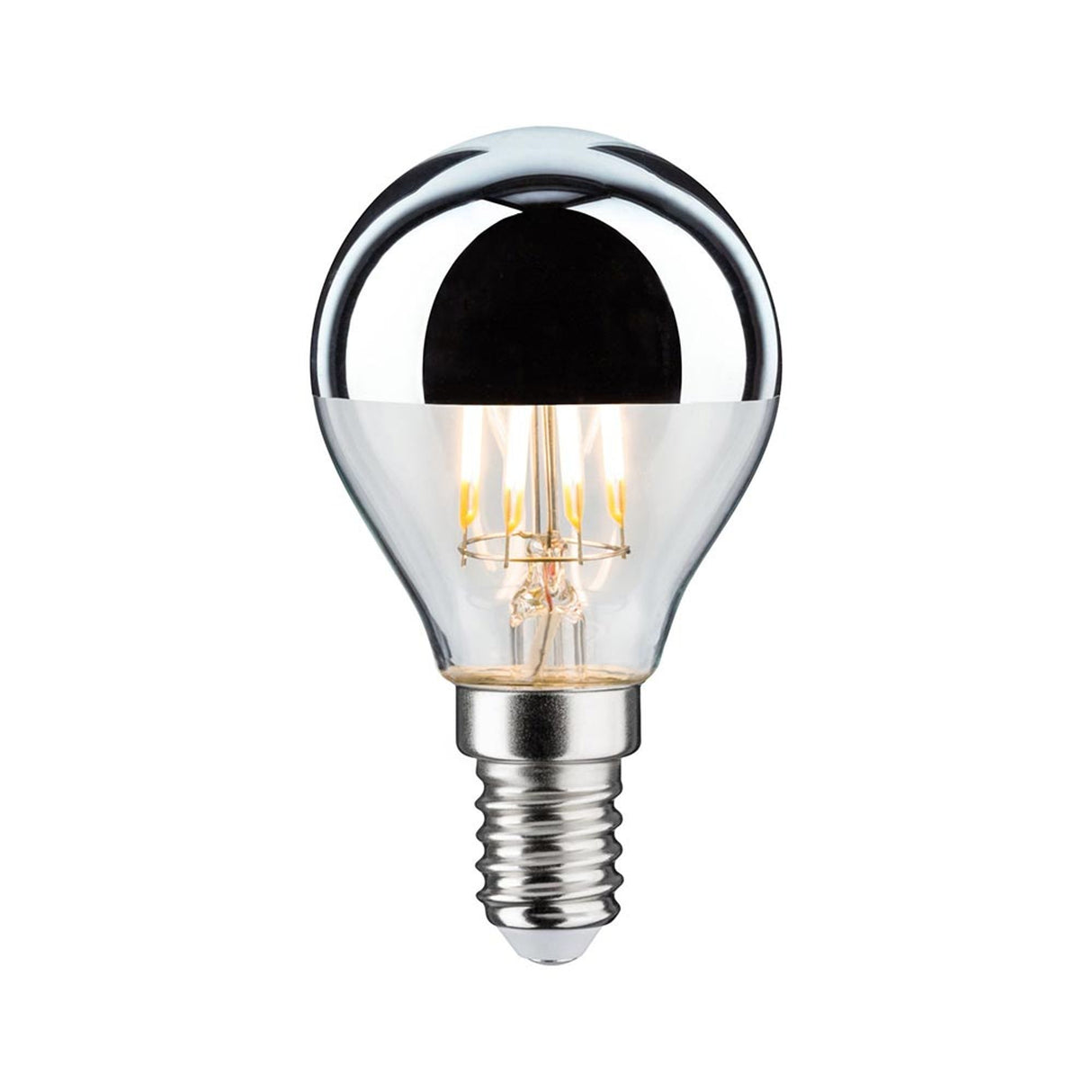 E14 4,8W LED Tropfen Kopfspiegel 2700K Dimmbar Silber
