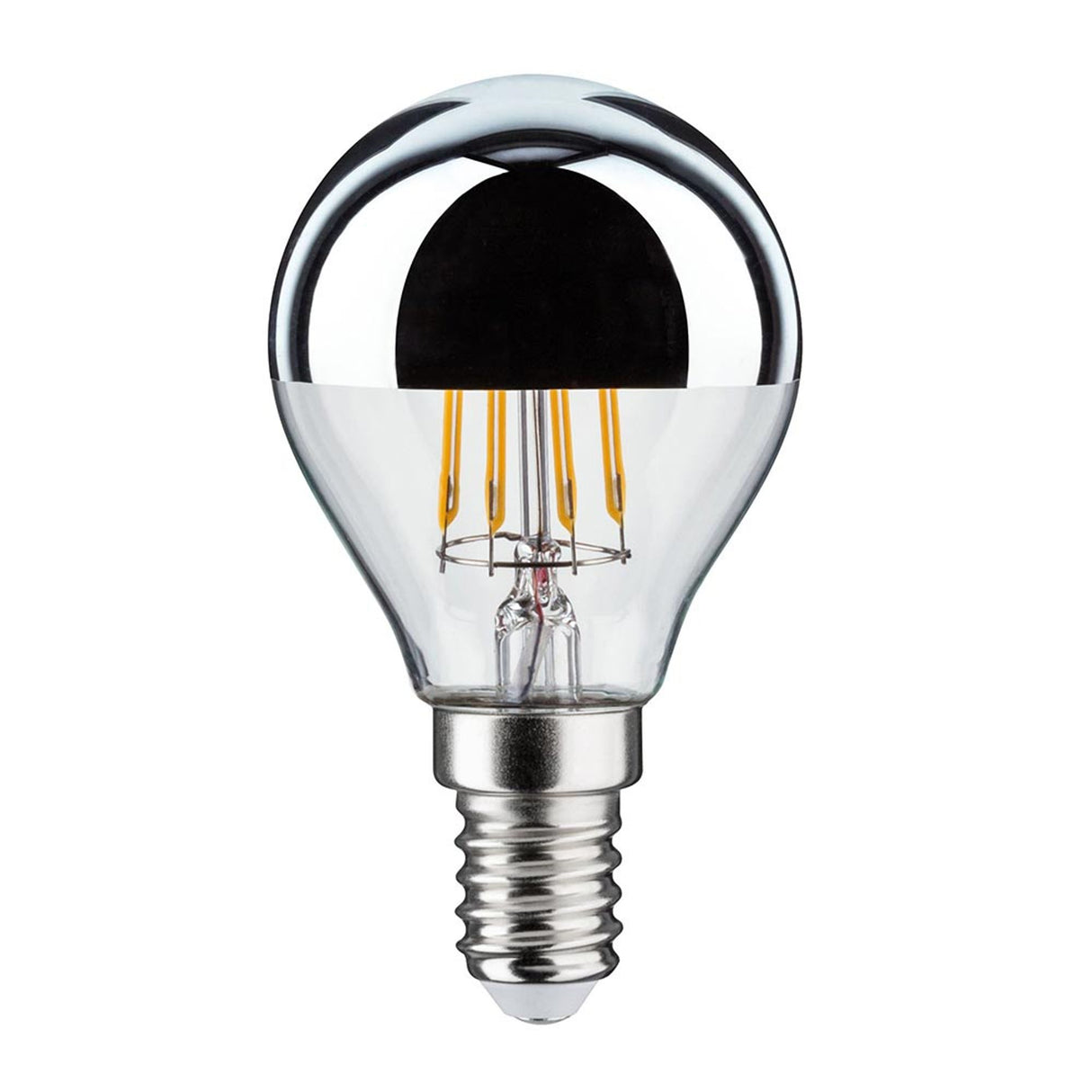 E14 4,8W LED Tropfen Kopfspiegel 2700K Dimmbar Silber