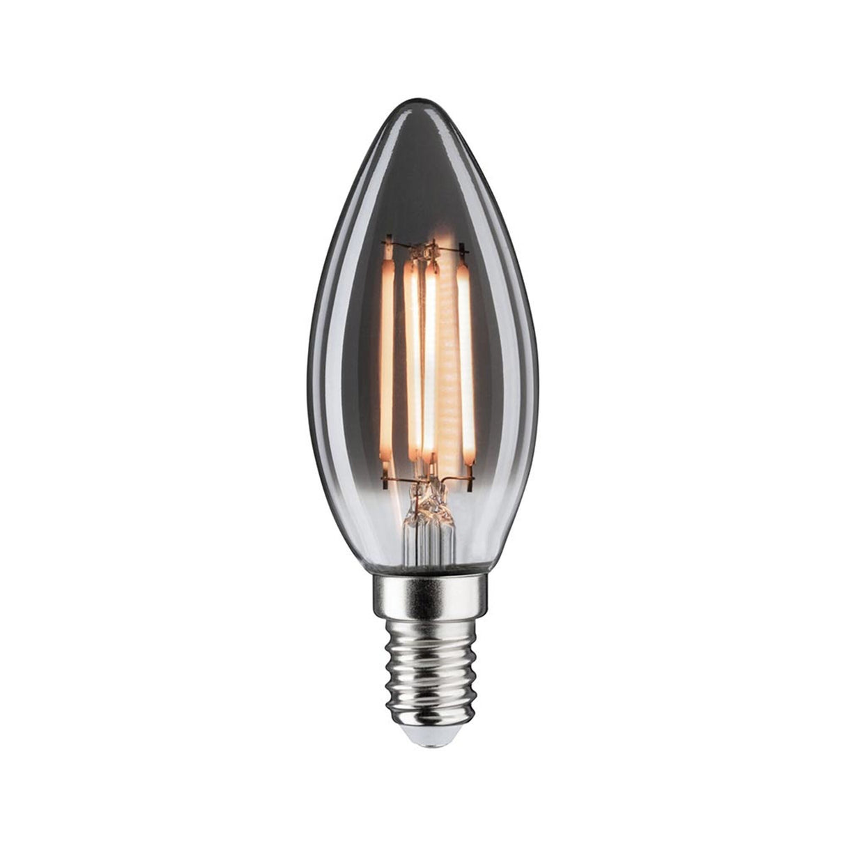 E14 4W LED Röhre 14 Dimmbar 1800K Rauchglas