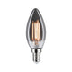 E14 4W LED Röhre 14 Dimmbar 1800K Rauchglas