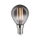 E14 4W LED Tropfen Dimmbar 1800K Rauchglas