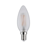 E14 5 LED Kerze Filament Dimmbar 2700K Matt, Paulmann LED-Filament-Kerze mit mattem Glas und warmweißem Licht