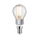 E14 5W LED Tropfen Filament CCT 1800-3000K Klar