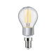 E14 5W LED Tropfen Filament CCT 1800-3000K Klar