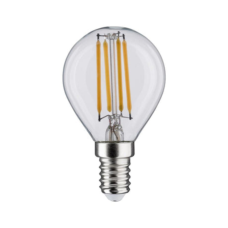 E14 5W LED filament en forme de goutte 2700K transparent 