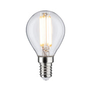 E14 6,5W LED Tropfen Filament 2700K Klar, klare Paulmann Filamentlampe mit warmweißem Licht