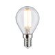 E14 6,5W LED Tropfen Filament 2700K Klar