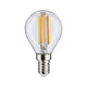 E14 6,5W LED Tropfen Filament 2700K Klar