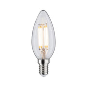 E14 LED 4,5W Kerze 2700K Filament, Klar, warmweiße LED-Kerzenlampe aus Glas für Lüster und E14-Leuchten