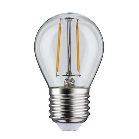 E27 2,6W LED Tropfen Filament 2700K Klar