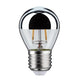 E27 2,6W LED Tropfen Kopfspiegel 2700K Silber