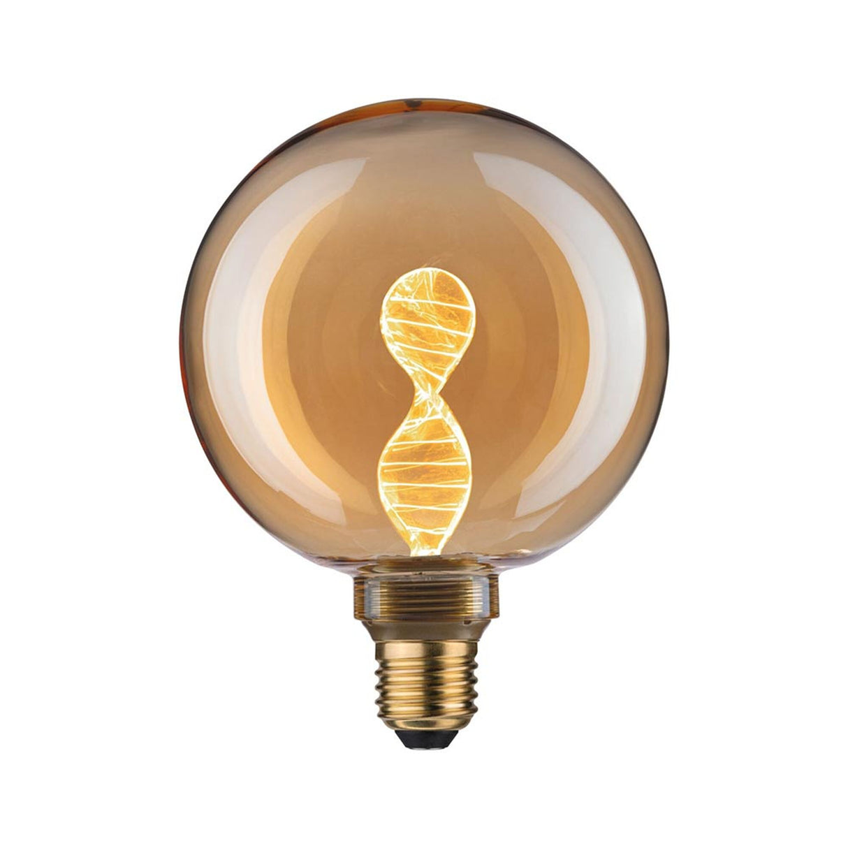 E27 3,5W LED Globe Helix 1800K Gold