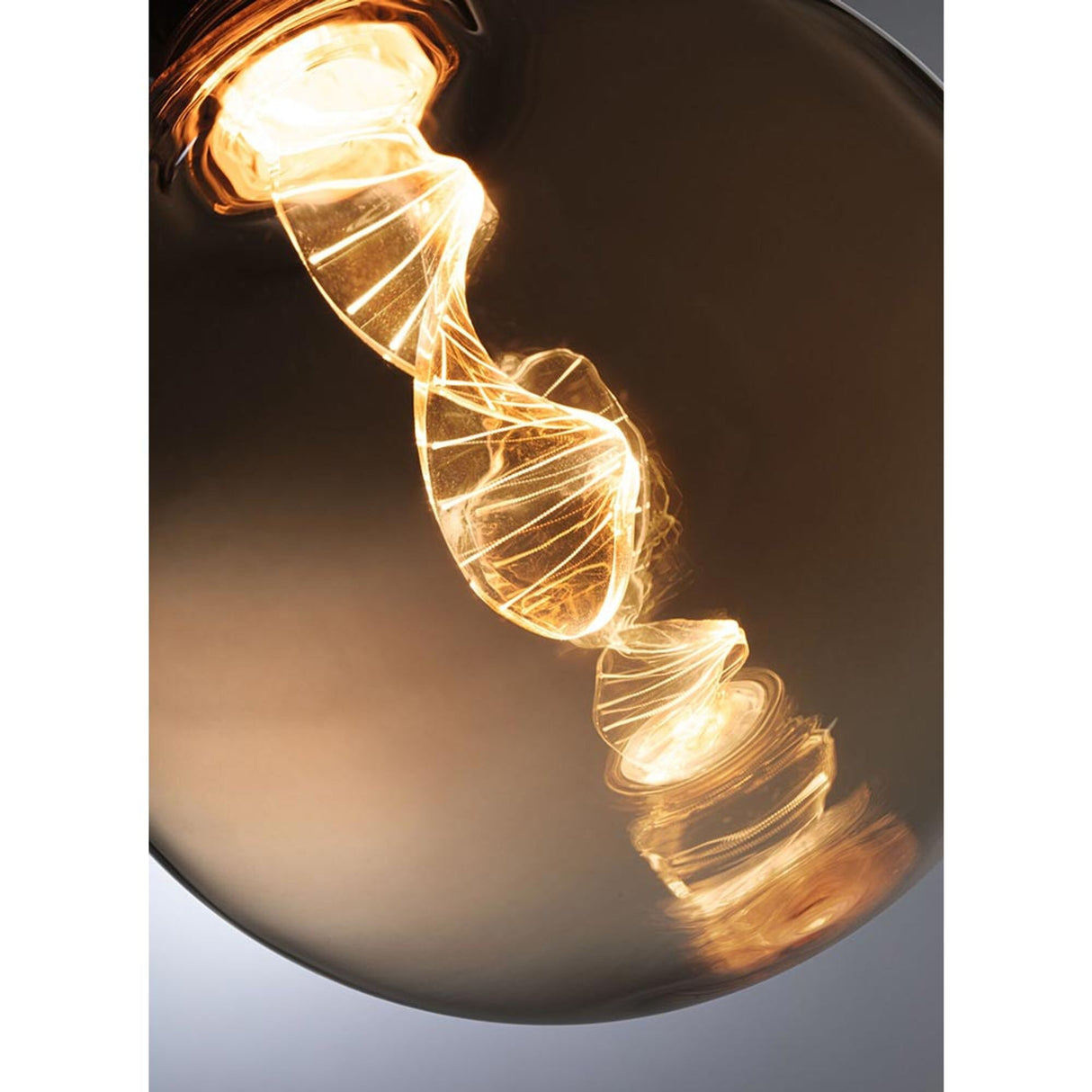 E27 3,5W LED Globe Helix 1800K Gold