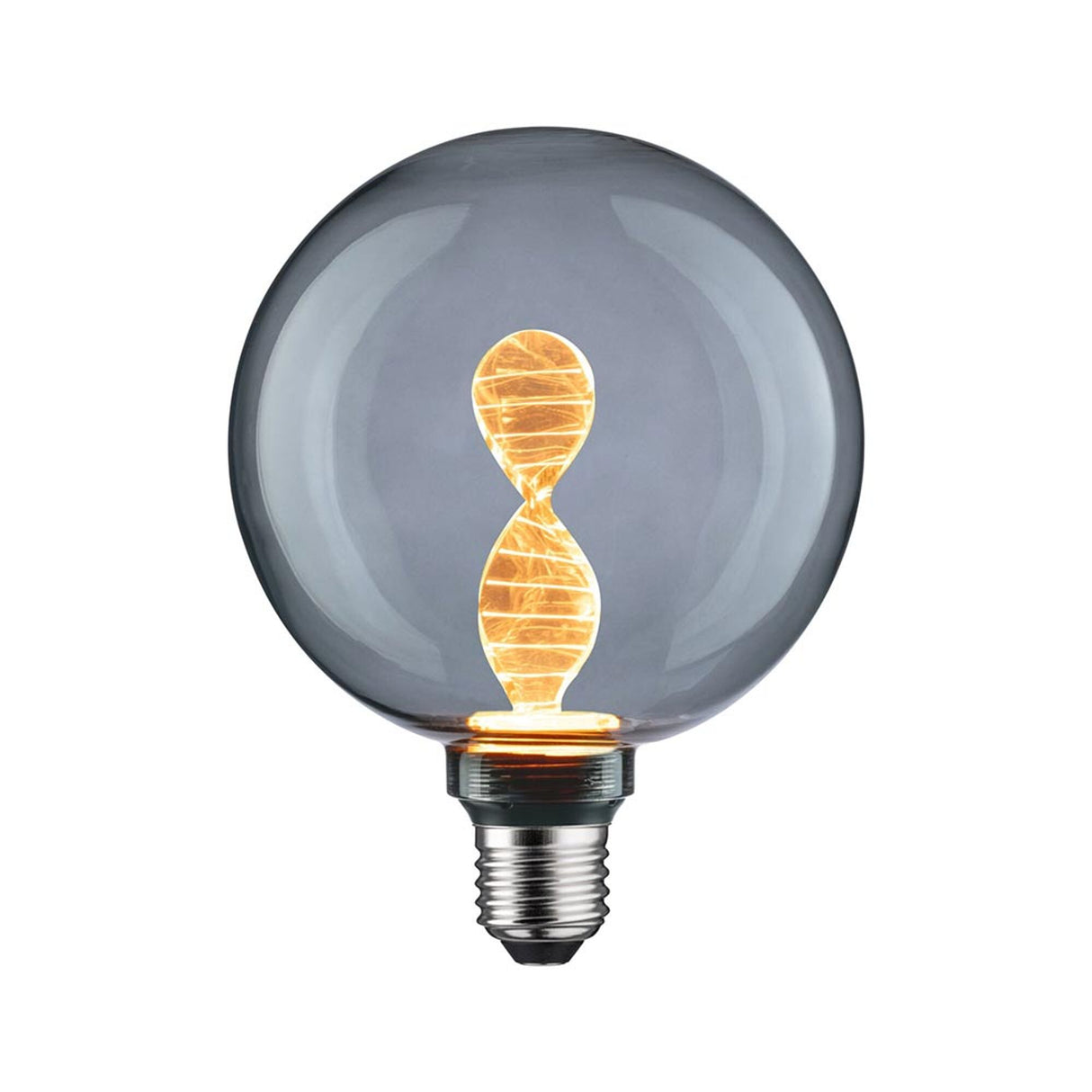 E27 3,5W LED Globe Helix 1800K Rauchglas