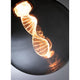 E27 3,5W LED Globe Helix 1800K Rauchglas