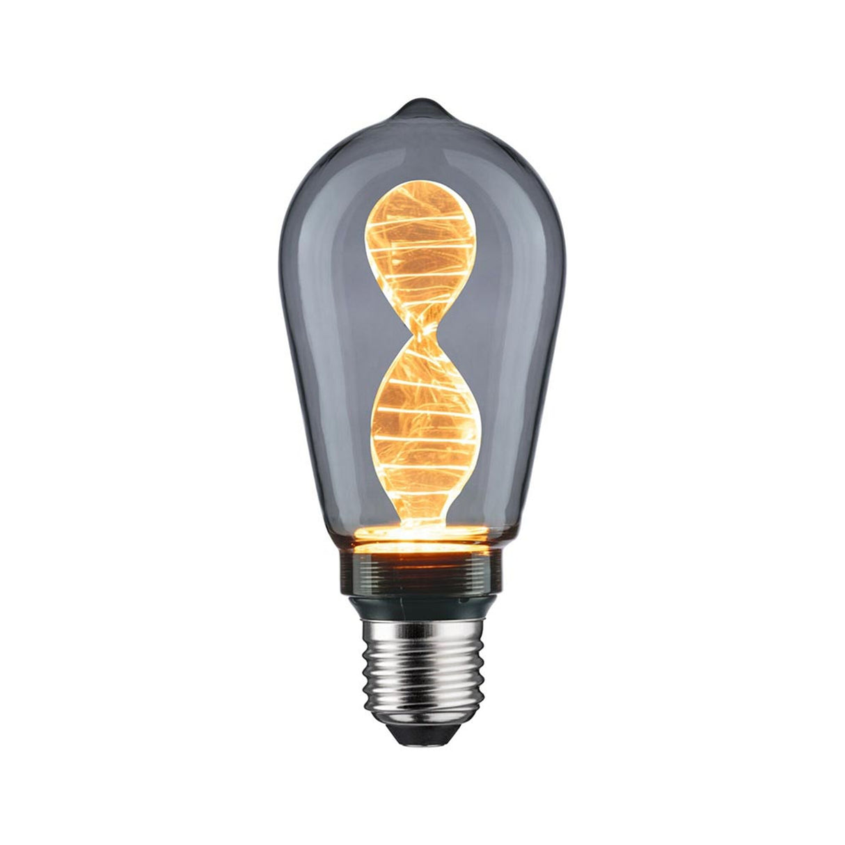 E27 3,5W LED Kolben Helix Rauchglas 1800K