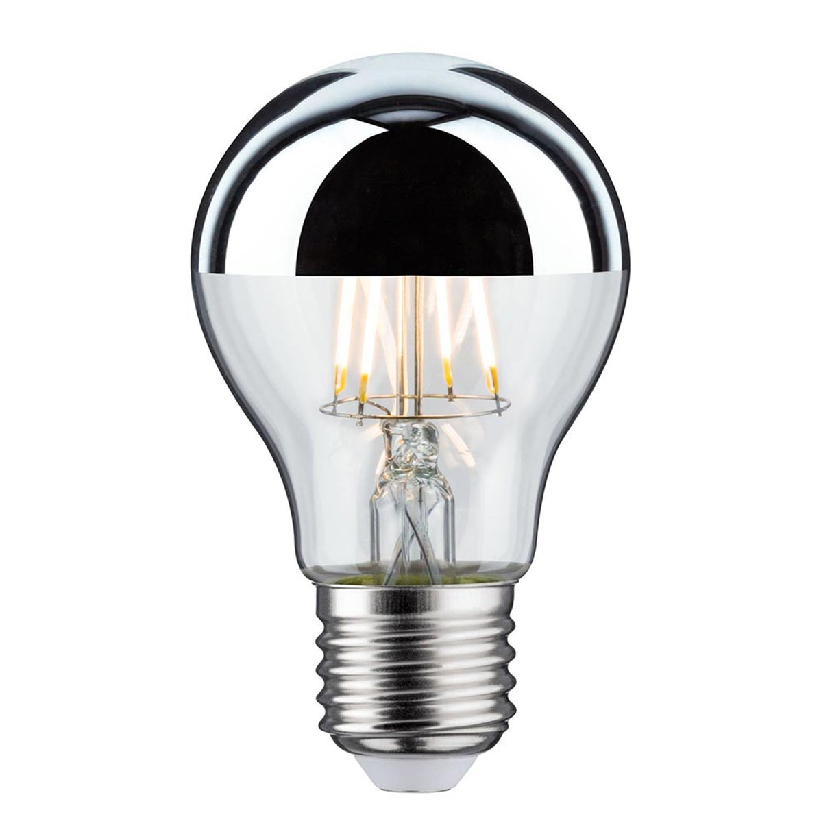 E27 3 x 6,5W LED Leuchtmittel Kopfspiegel Silber 2700K