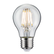 E27 4,3W LED Birne Filament 2700K Klar mit sichtbarem Filament und klarem Vollglas