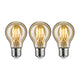 E27 4,7W LED Vintage LED Leuchtmittel 3er Gold 2500K