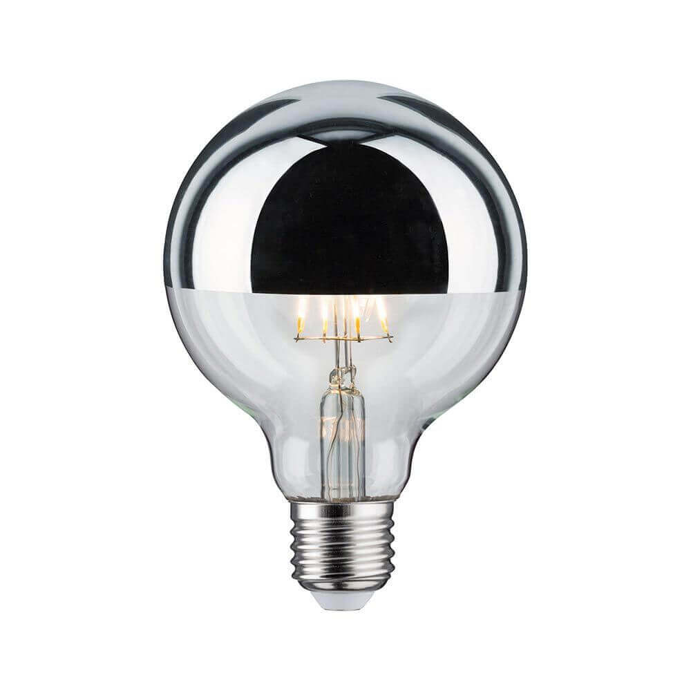 E27 4.8W LED Globe 2700K head mirror silver
