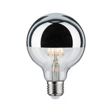 E27 4,8W LED Globe 2700K Specchio testa Silver