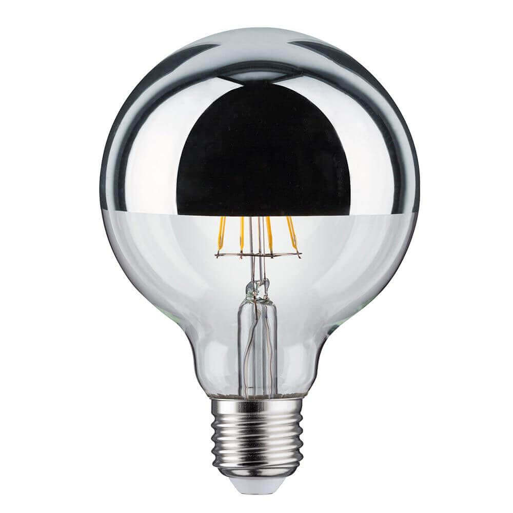 E27 4.8W LED Globe 2700K head mirror silver