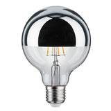 E27 4,8W LED Globe 2700K Specchio testa Silver
