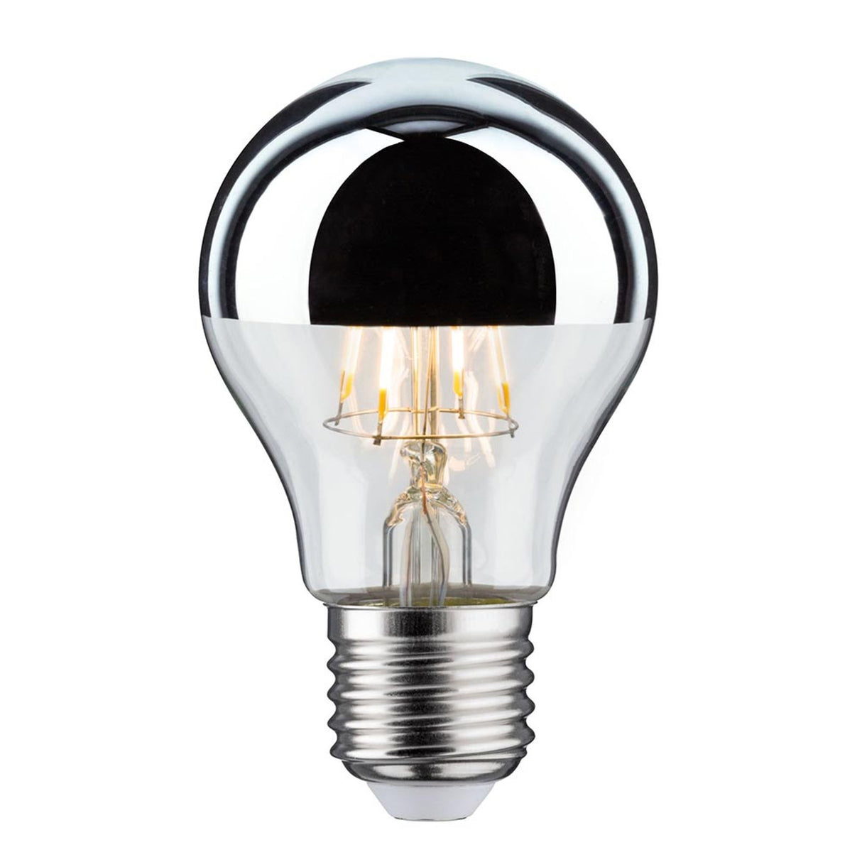 E27 4,8W LED Birne Kopfspiegel 2700K Silber