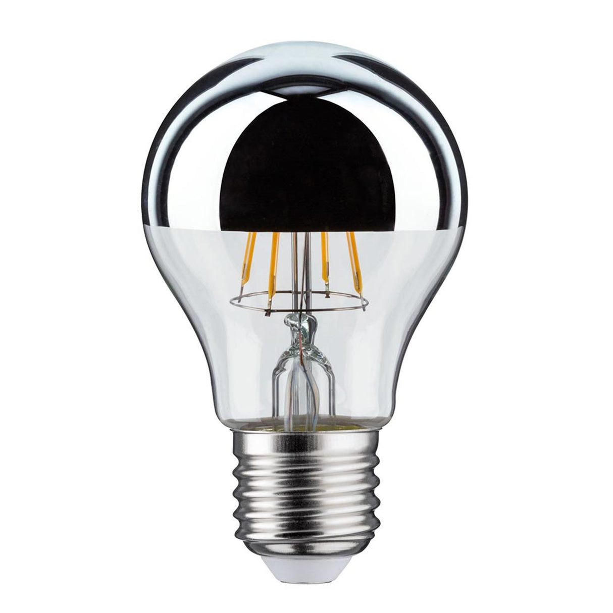 E27 4,8W LED Birne Kopfspiegel 2700K Silber