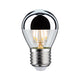 E27 4,8W LED Tropfen Kopfspiegel 2700K Silber