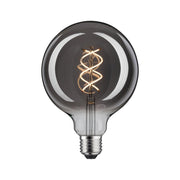 E27 4W LED Globe Dimmbar 2700K Rauchglas, Paulmann Filament-Leuchtmittel mit sichtbarem Spiralfilament