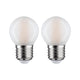E27 5W 2er Pack LED Tropfen Filament 2700K Matt