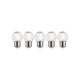 E27 5W Leuchtmittel 5er Bündel LED Filament 2700K Tropfen Klar