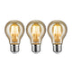 E27 6,5W 3er Leuchtmittel LED Gold 2500K