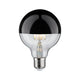 E27 6,5W LED Globe Kopfspiegel Dimmbar 2700K Schwarz