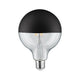 E27 6,5W LED Kopfspiegellampe schwarz-matt, dimmbar, 2700K, warmweißes Licht, ideal für Deckenleuchten.