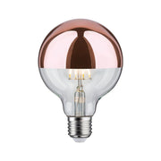 E27 6,5W LED Globe Kopfspiegel 2700K Kupfer, dekorative Glaslampe mit warmweißem Licht