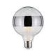 E27 6,5W LED Globe Ringspiegel Dimmbar 2700K Silber