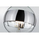 E27 6,5W LED Globe Ringspiegel Dimmbar 2700K Silber