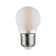 E27 6,5W LED Tropfen Filament 2700K Dimmbar Matt