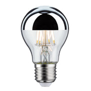 E27 6,5W LED lamppu peilikupulla 2700K hopea 