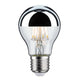 E27 6,5W LED Birne Kopfspiegel 2700K Silber