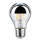 E27 6,5W LED Birne Kopfspiegel 2700K Silber