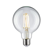 E27 LED-Filament Globe 7,5W 2700K Klar Leuchtmittel mit sichtbaren Filamenten und E27-Sockel