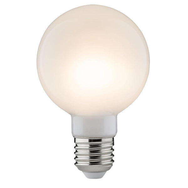 E27 7,5W LED Globe Filament 2700K Dimmbar Opal, opale Glaslampe mit warmweißem Licht